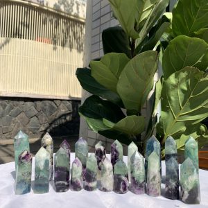 Trụ đá Snowflake Fluorite- Snowflake Fluorite Point | Đá thanh tẩy , tarot