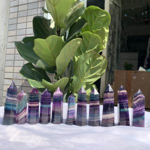 Trụ đá Rainbow Fluorite- Rainbow Fluorite Point | Đá thanh tẩy , tarot | CADA DECOR