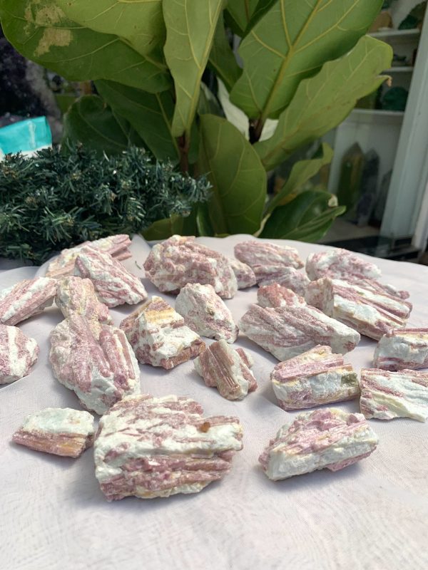 Pink Tourmaline Raw - Đá thô tourmaline hồng | Đá thanh tẩy , tarot | CADA DECOR