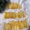 Trụ đá Fluorite vàng |Yellow Fluorite Point | Đá thanh tẩy , tarot | CADA DECOR