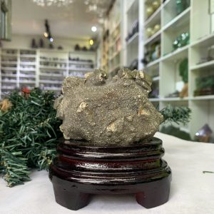 ĐÁ VÀNG GĂM – Pyrite, KT: C11xN9,5 CM (VG54), 0,740 KG