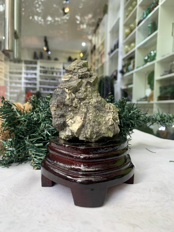 ĐÁ VÀNG GĂM – Pyrite, KT: C12xN10,5 CM (VG56), 0,710 KG