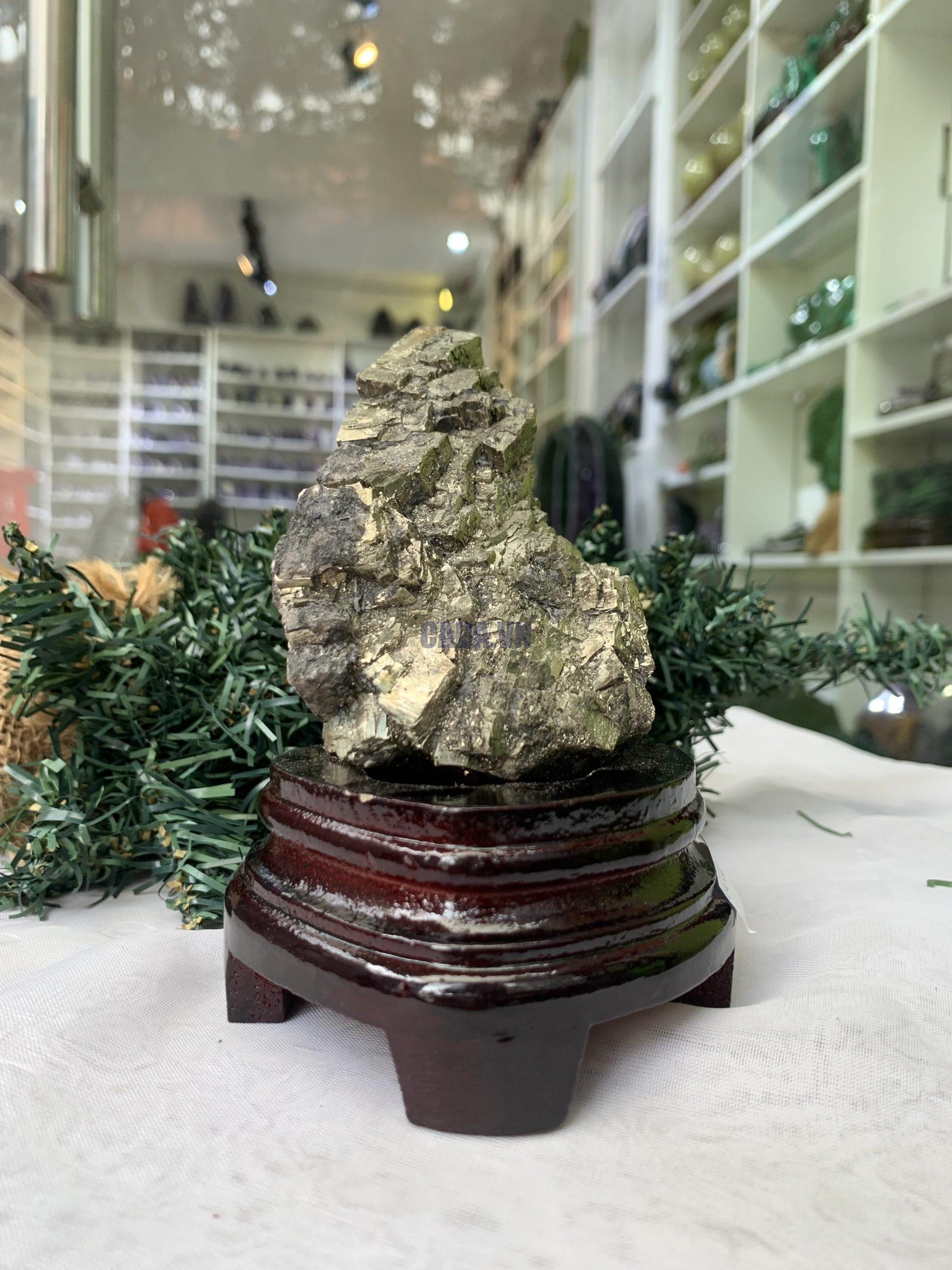 ĐÁ VÀNG GĂM – Pyrite, KT: C12xN10,5 CM (VG56), 0,710 KG