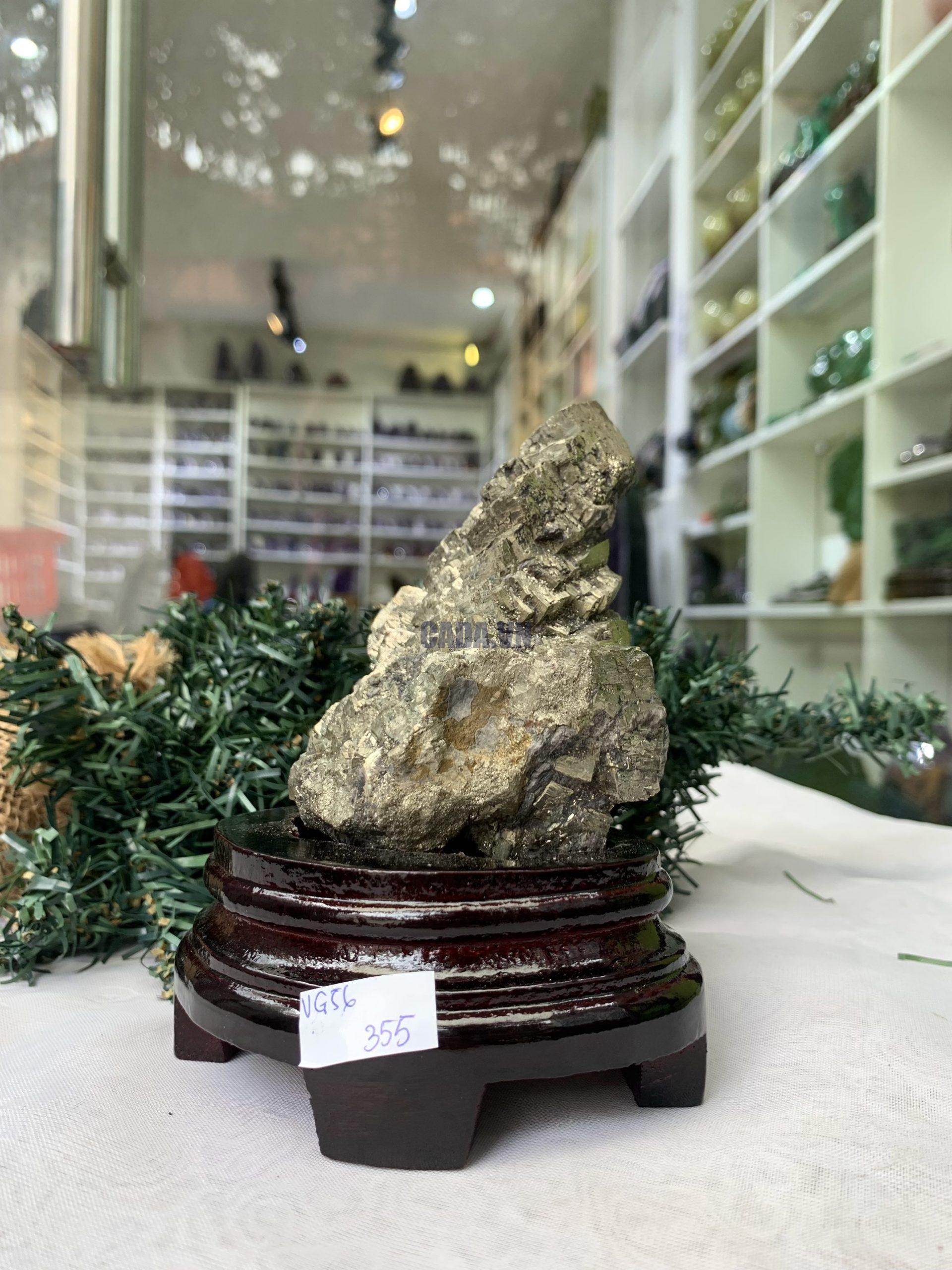 ĐÁ VÀNG GĂM – Pyrite, KT: C12xN10,5 CM (VG56), 0,710 KG