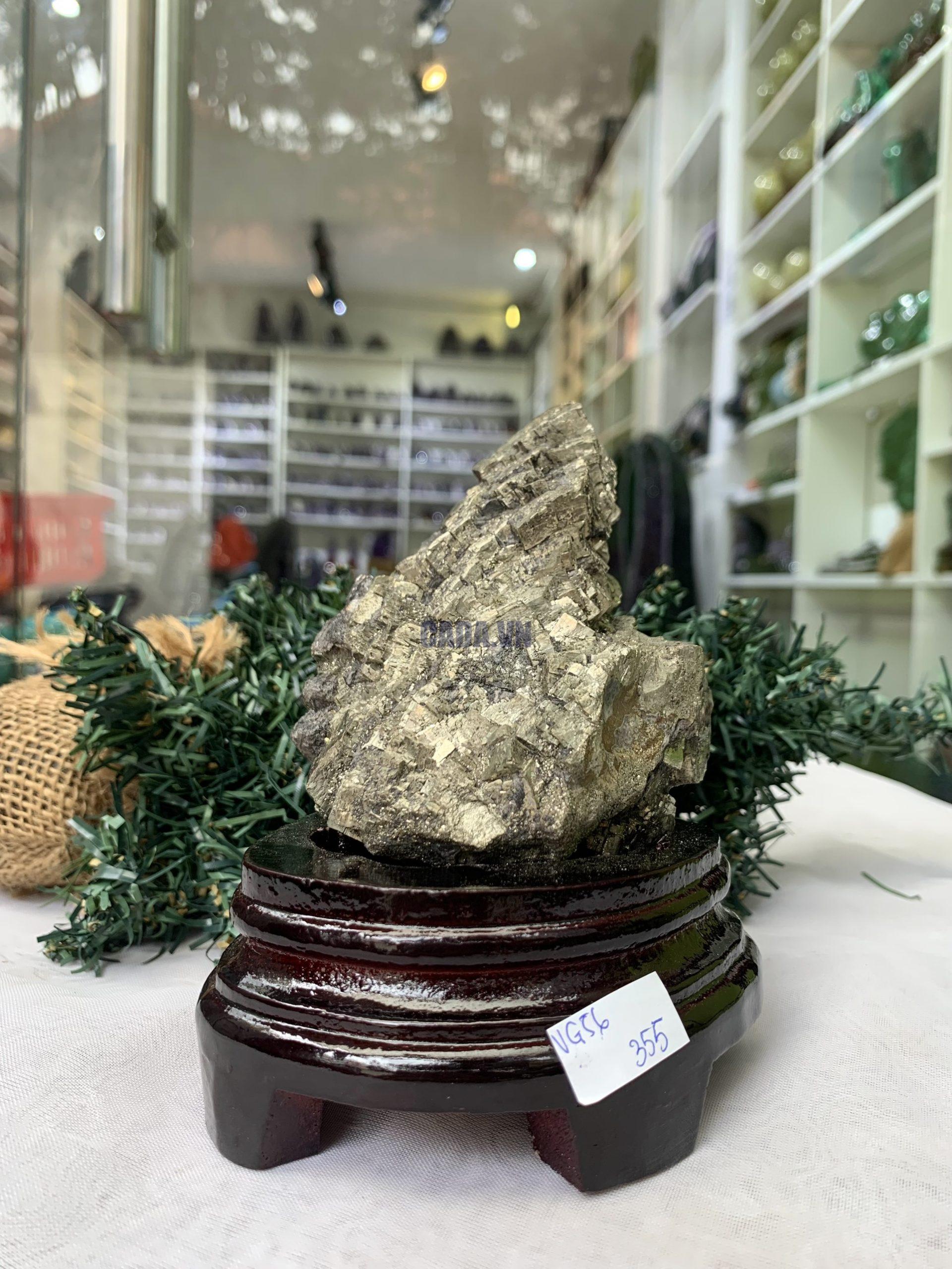 ĐÁ VÀNG GĂM – Pyrite, KT: C12xN10,5 CM (VG56), 0,710 KG