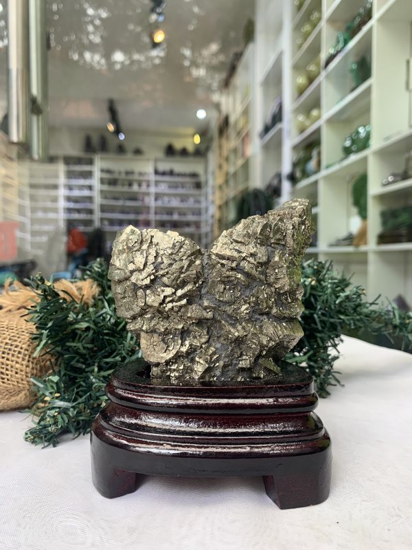 ĐÁ VÀNG GĂM – Pyrite, KT: C12xN8,5 CM (VG57), 0,745 KG