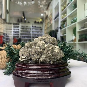ĐÁ VÀNG GĂM – Pyrite, KT: C10,5xN9,5 CM (VG55), 0,895 KG