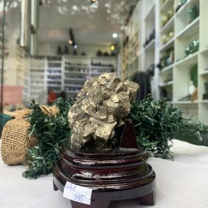 ĐÁ VÀNG GĂM – Pyrite, KT: C11,5xN7,5 CM (VG58), 0,785 KG