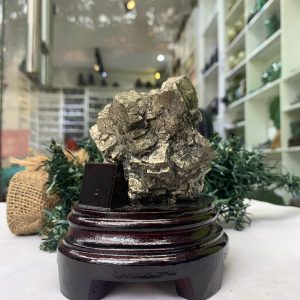 ĐÁ VÀNG GĂM – Pyrite, KT: C11,5xN7,5 CM (VG58), 0,785 KG