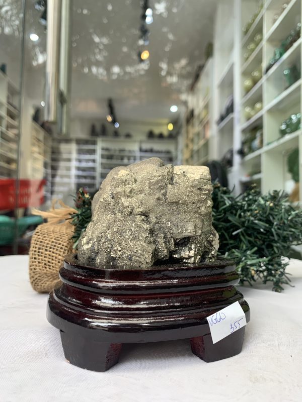 ĐÁ VÀNG GĂM – Pyrite, KT: C10,5xN9 CM (VG60), 0,705 KG