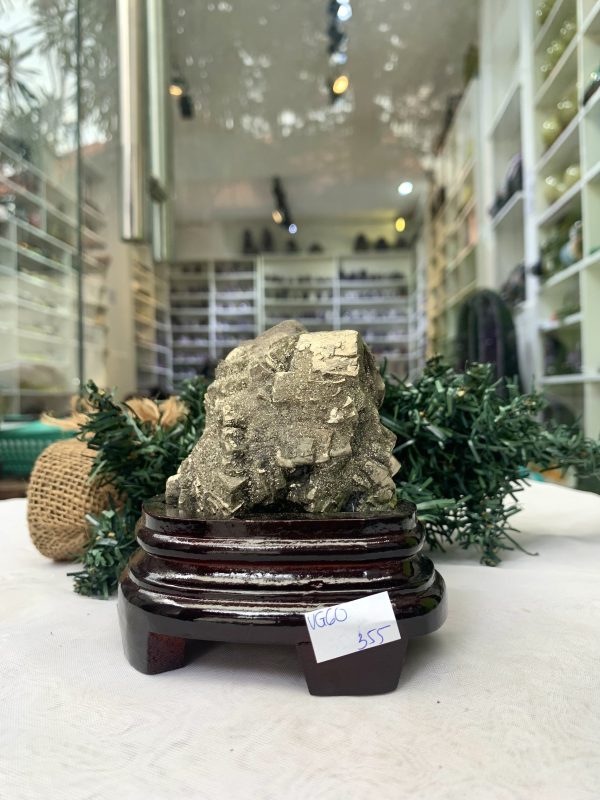ĐÁ VÀNG GĂM – Pyrite, KT: C10,5xN9 CM (VG60), 0,705 KG