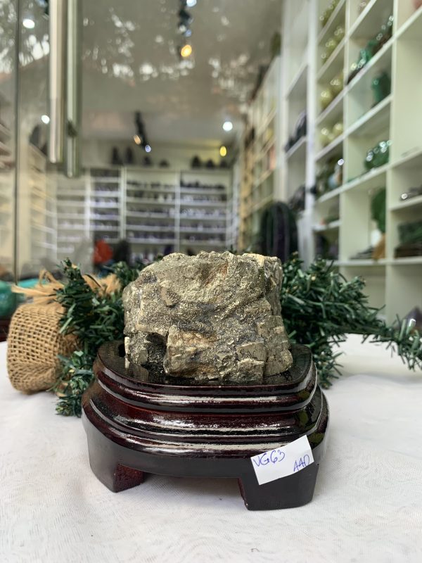 ĐÁ VÀNG GĂM – Pyrite, KT: C9,5xN8 CM (VG63), 0,880 KG