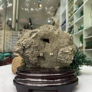 ĐÁ VÀNG GĂM – Pyrite, KT: C13,5xN12,5 CM (VG65), 1,550 KG