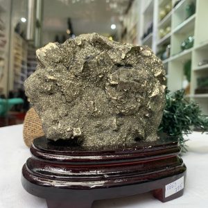 ĐÁ VÀNG GĂM – Pyrite, KT: C13,5xN12,5 CM (VG65), 1,550 KG