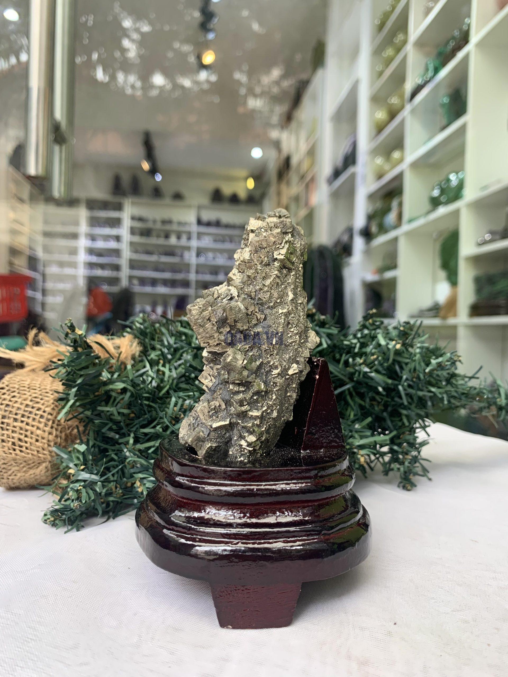 ĐÁ VÀNG GĂM – Pyrite, KT: C13xN6 CM (VG59), 0,460 KG