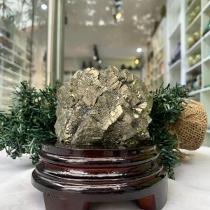 ĐÁ VÀNG GĂM – Pyrite, KT: C11xN8,5 CM (VG62), 0,890 KG