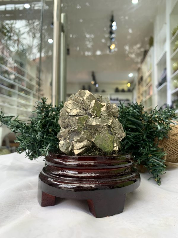 ĐÁ VÀNG GĂM – Pyrite, KT: C11xN8,5 CM (VG62), 0,890 KG