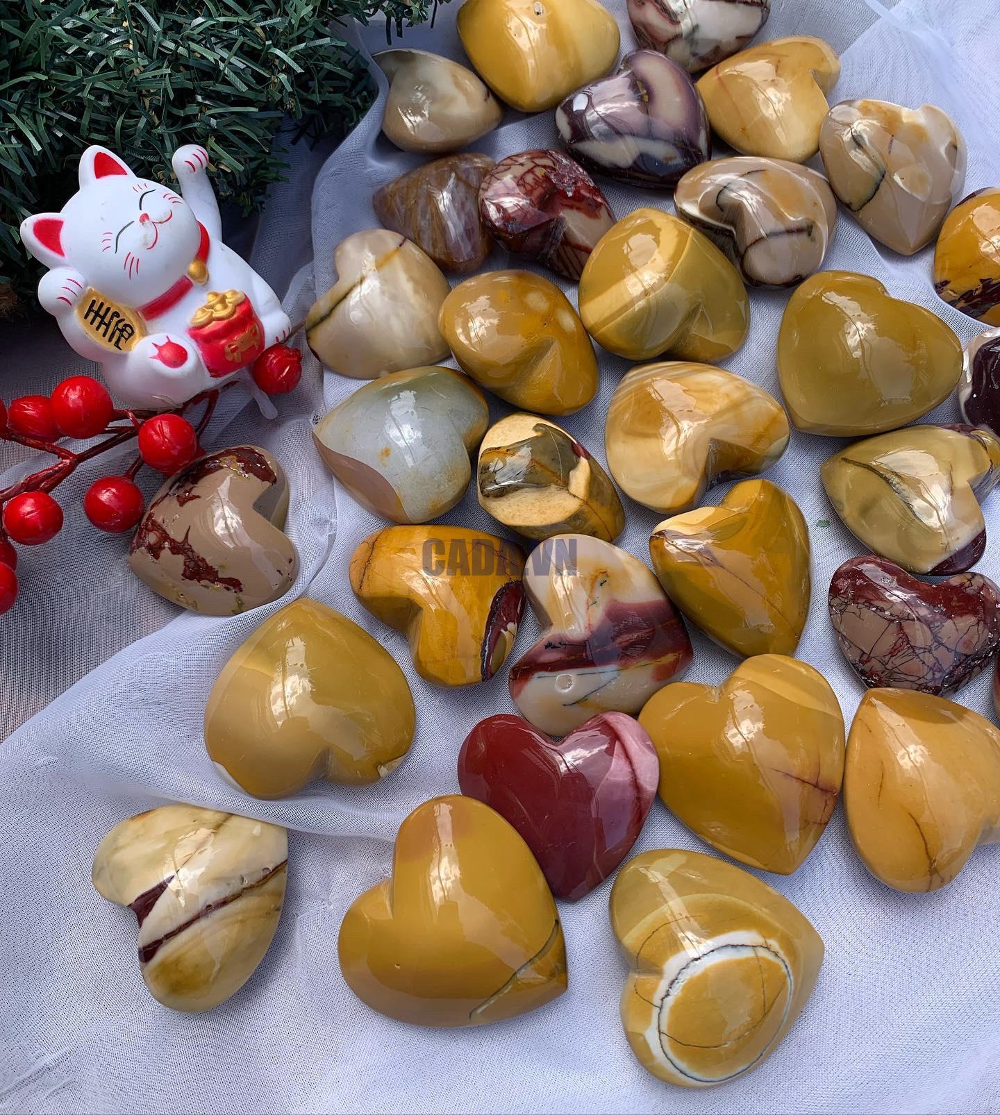 Trái tim Mookaite Jasper - Mookaite Jasper Heart | Đá sưu tầm, thanh tẩy, tarot | CADA.VN