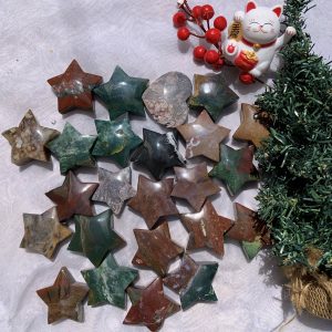 Ocean Jasper Star |Ngôi sao đá Ocean Jasper | Đá thanh tẩy, đá sưu tầm, đá tarot | CADAVN