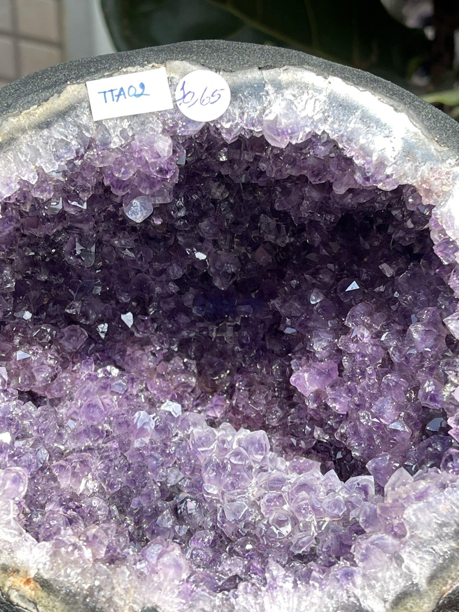 Túi Tiền - Ổ Tụ Tài Thạch Anh Tím - Amethyst (TTA02), KT: 18x15x22 CM, KL : 10.65kg