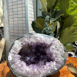 Túi Tiền - Ổ Tụ Tài Thạch Anh Tím - Amethyst (TTA03), KT: 26x20x18 CM, KL : 8.5kg
