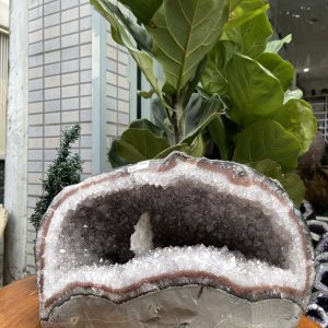 Túi Tiền - Ổ Tụ Tài Thạch Anh Tím - Amethyst (TTA04), KT: 36x17x28 CM, KL : 15.97kg