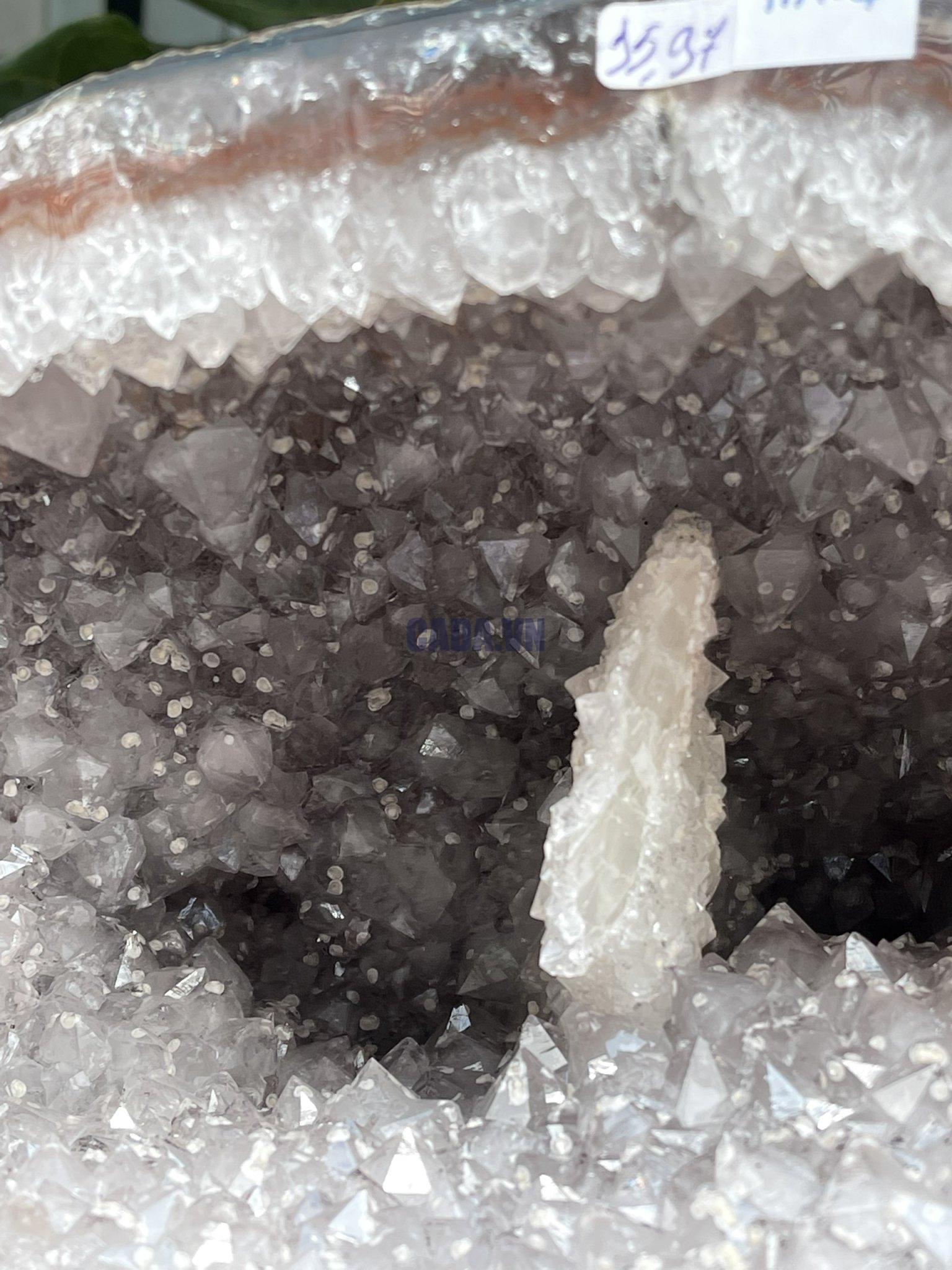 Túi Tiền - Ổ Tụ Tài Thạch Anh Tím - Amethyst (TTA04), KT: 36x17x28 CM, KL : 15.97kg