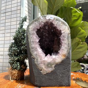 Túi Tiền - Ổ Tụ Tài Thạch Anh Tím - Amethyst (TTA06), KT: 26x16x15 CM, KL : 11.24kg