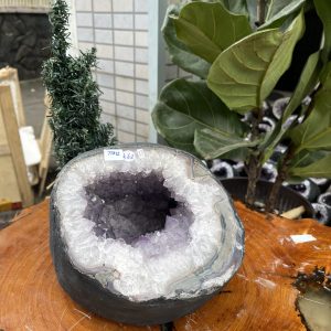 Túi Tiền - Ổ Tụ Tài Thạch Anh Tím - Amethyst (TTA12), KT: 16x16x21 CM, KL : 6,62kg