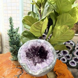 Túi Tiền - Ổ Tụ Tài Thạch Anh Tím - Amethyst (TTA13), KT: 17x16x20 CM, KL : 7kg
