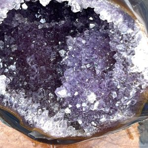 Túi Tiền - Ổ Tụ Tài Thạch Anh Tím - Amethyst (TTA15), KT: 17x21x21 CM, KL : 11.37kg
