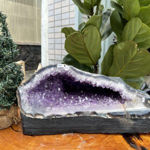 Túi Tiền - Ổ Tụ Tài Thạch Anh Tím - Amethyst (TTA17), KT: 33x18x18 CM, KL : 10.4kg