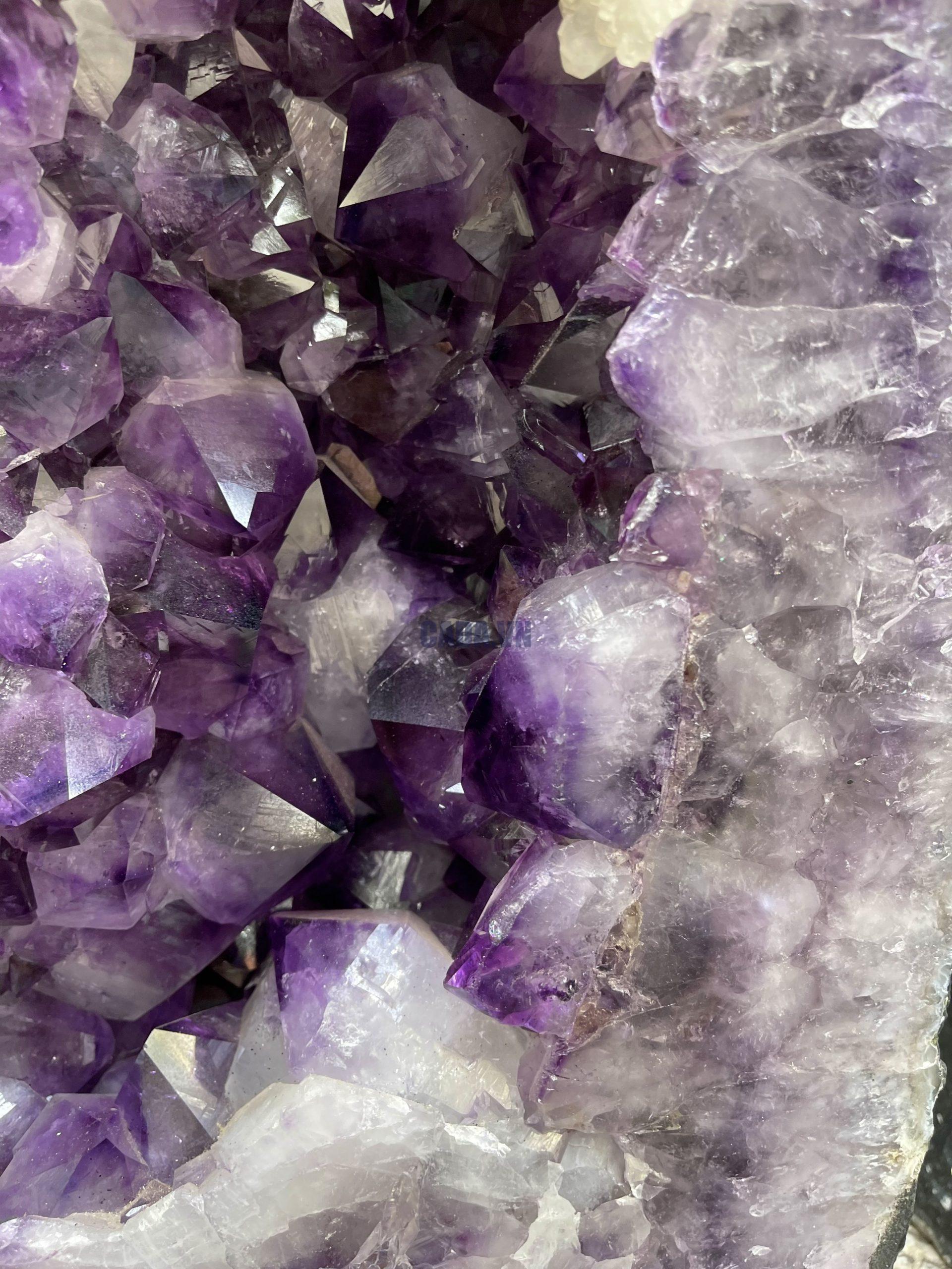 Hốc Thạch Anh Tím – Amethyst Geode (T138), KT: 50x 23 CM, KL : 26.5kg