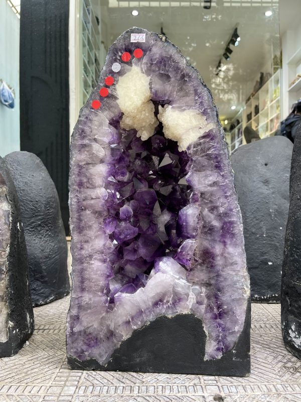 Hốc Thạch Anh Tím – Amethyst Geode (T138), KT: 50x 23 CM, KL : 26.5kg