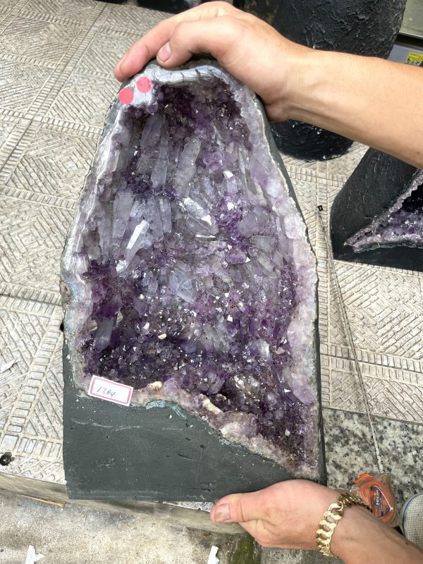 Hốc Thạch Anh Tím – Amethyst Geode (T141), KT: 40x 25CM, KL : 13.84kg