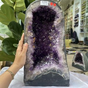 Hốc Thạch Anh Tím - Amethyst Geode (T146), KT: 39.5x 21.5 CM, KL : 21.1kg