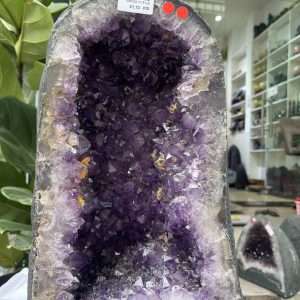 Hốc Thạch Anh Tím - Amethyst Geode (T146), KT: 39.5x 21.5 CM, KL : 21.1kg