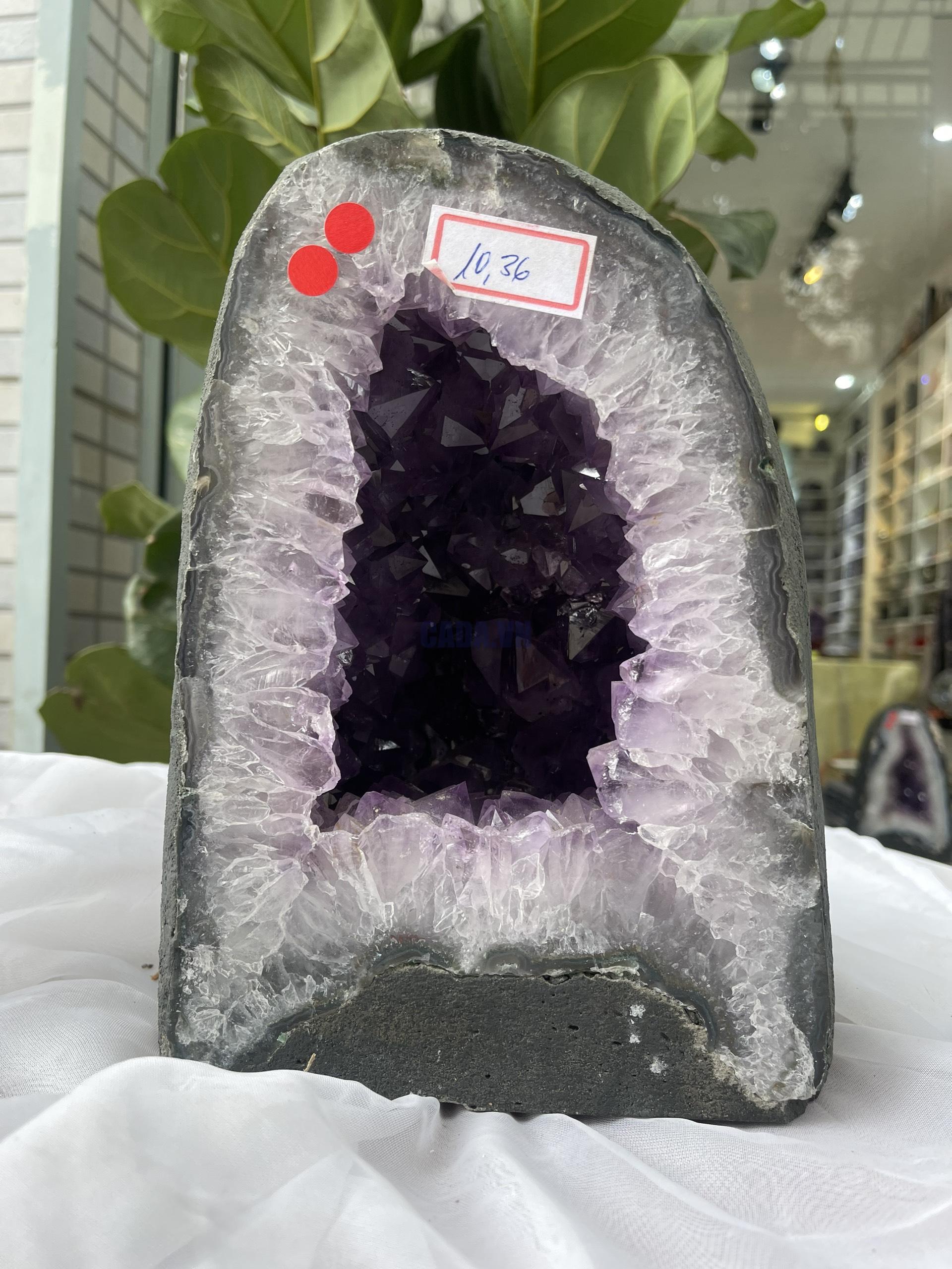 Hốc Thạch Anh Tím - Amethyst Geode (T151), KT: 24 x 16.5 CM, KL :10.36kg