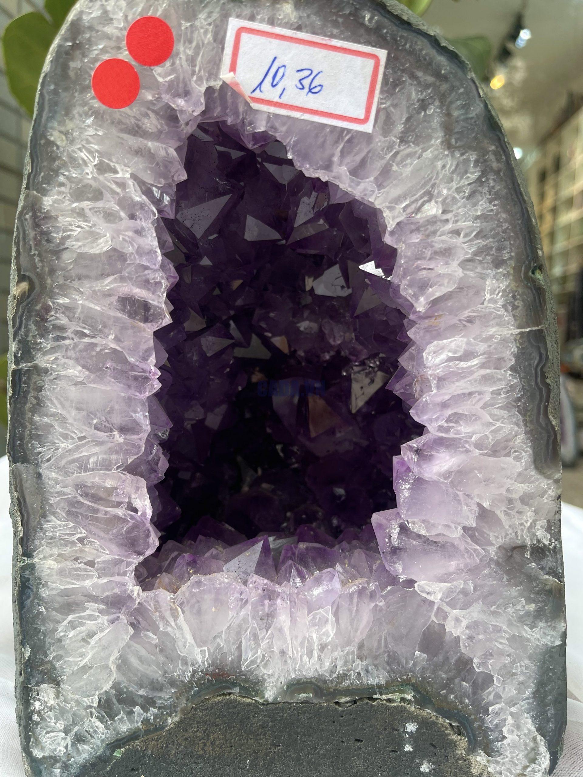 Hốc Thạch Anh Tím - Amethyst Geode (T151), KT: 24 x 16.5 CM, KL :10.36kg