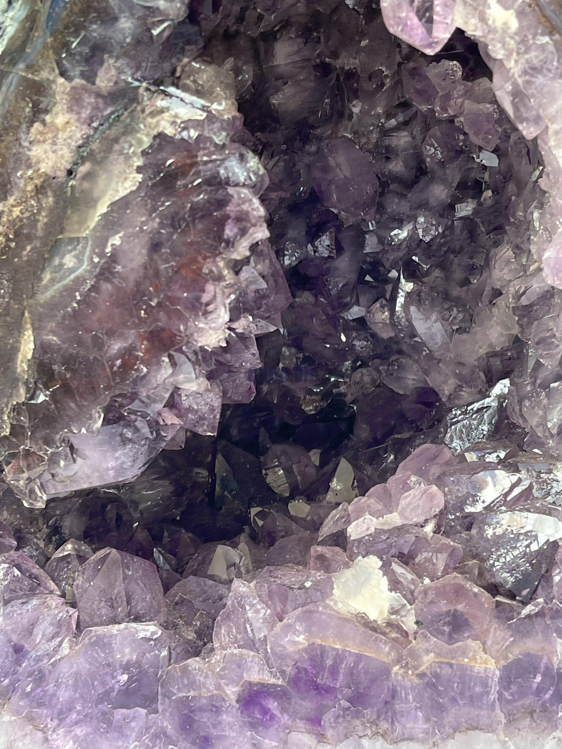 Hốc Thạch Anh Tím - Amethyst Geode (T152), KT: 24.5 x 18.5 CM, KL :7.3kg