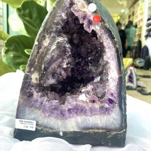 Hốc Thạch Anh Tím - Amethyst Geode (T152), KT: 24.5 x 18.5 CM, KL :7.3kg