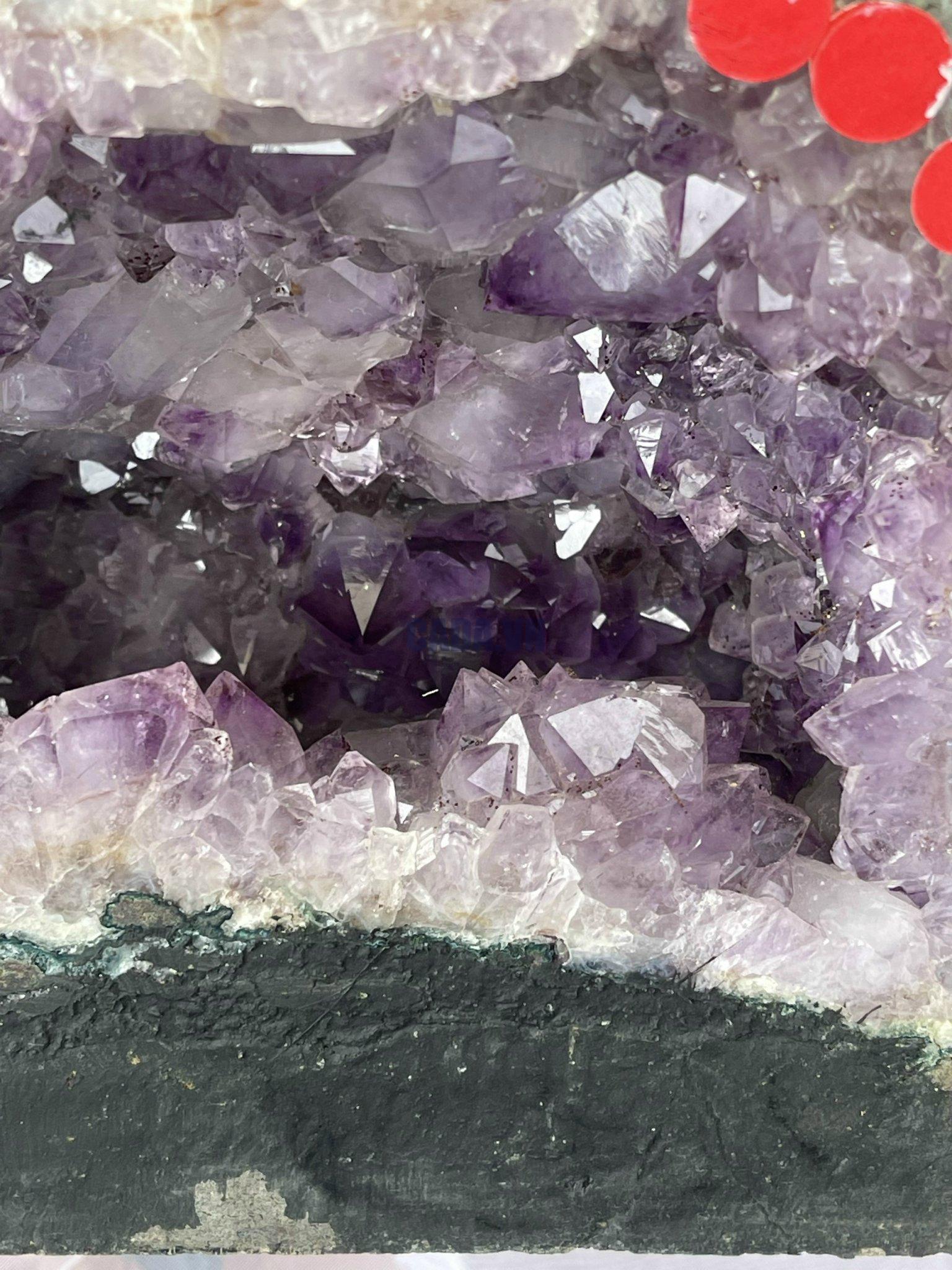 Hốc Thạch Anh Tím - Amethyst Geode (T155), KT: 18x22 CM, KL :7.4 kg