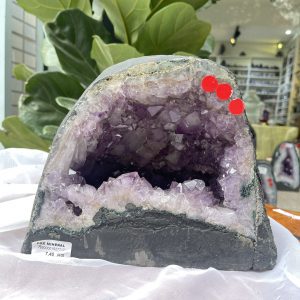 Hốc Thạch Anh Tím - Amethyst Geode (T155), KT: 18x22 CM, KL :7.4 kg