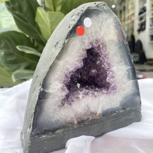 Hốc Thạch Anh Tím - Amethyst Geode (T156), KT: 19.5 x 19.5 CM, KL :6.2 kg