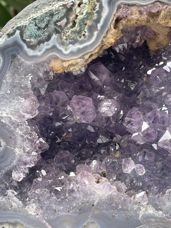 Hốc Thạch Anh Tím - Amethyst Geode (T158), KT: 16 x 12.5 CM, KL :4kg