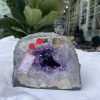 Hốc Thạch Anh Tím - Amethyst Geode (T160), KT: 12 x 13.5 CM, KL :2.74kg