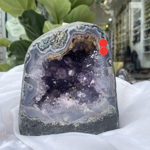 Hốc Thạch Anh Tím - Amethyst Geode (T158), KT: 16 x 12.5 CM, KL :4kg