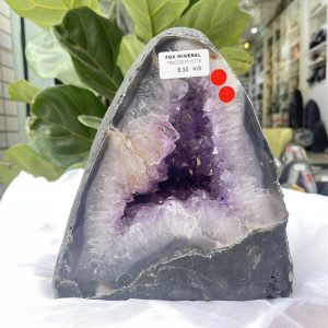 Hốc Thạch Anh Tím - Amethyst Geode (T161), KT: 20x18 CM, KL : 5.3kg