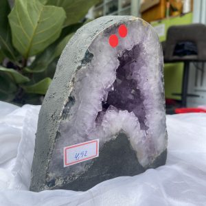Hốc Thạch Anh Tím - Amethyst Geode (T162), KT: 18.5 x 18.5 CM, KL : 4.92kg