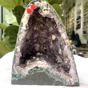 Hốc Thạch Anh Tím - Amethyst Geode (T163), KT: 22 x 17.5 CM, KL : 5.22kg